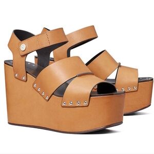 Tory Burch Studded Platform Wedge